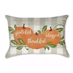 Grateful Thankful Blessed Pillow