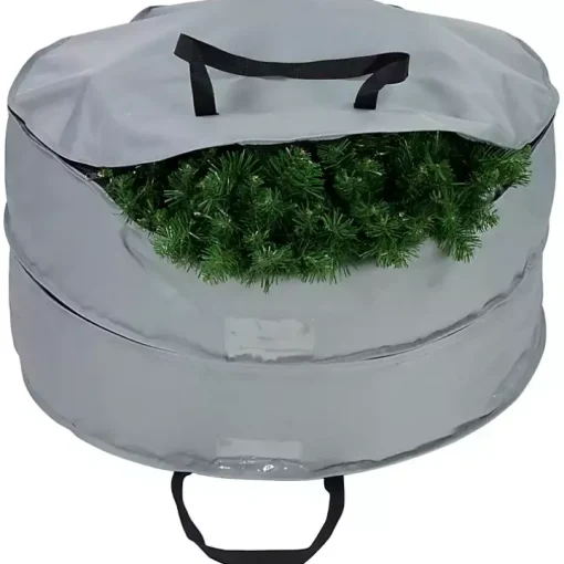 Gray Double Wreath Storage Bag