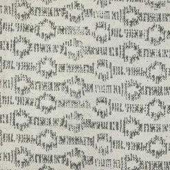 Gray Geo Stripes Tassel Fringe Area Rug, 5x7
