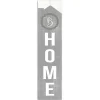 Gray Laurel Wreath Home Personalized Porch Board