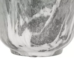 Gray Marble Finish Ceramic Vases, Set of 3