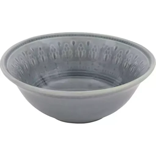 Gray Medallion 16-pc. Ceramic Dinnerware Set