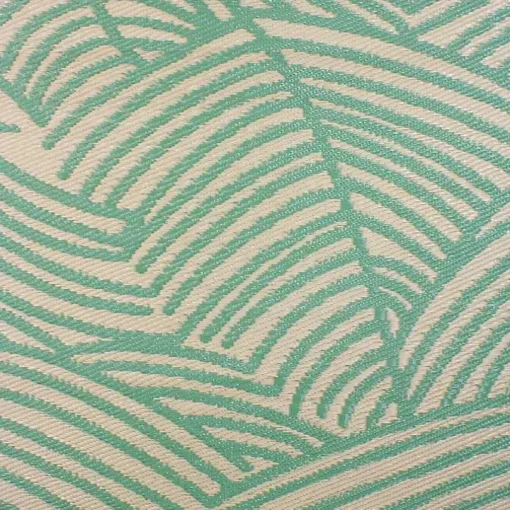 Green Palm Leaf Outdoor Area Rug, 4x6