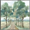Green Reverie Framed Canvas Art Print
