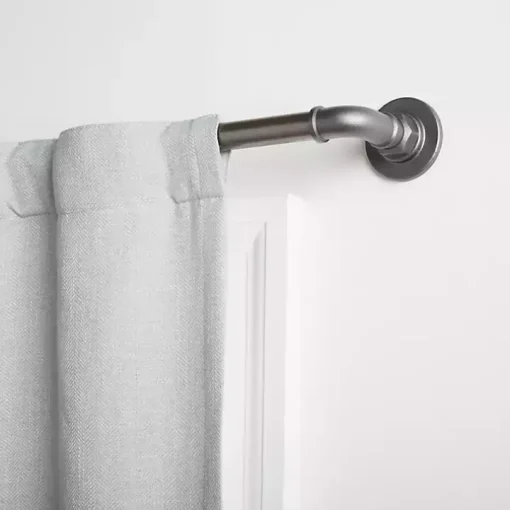 Gunmetal Hyde Wrap Around Curtain Rod, 120 in.