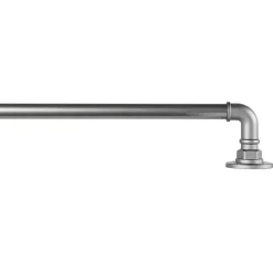 Gunmetal Hyde Wrap Around Curtain Rod, 120 in.
