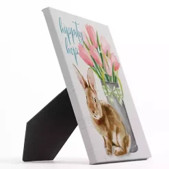 Hippity Hop Rabbit Tabletop Canvas Art Print