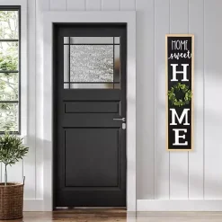 Home Sweet Home Wreath Black Porch Board