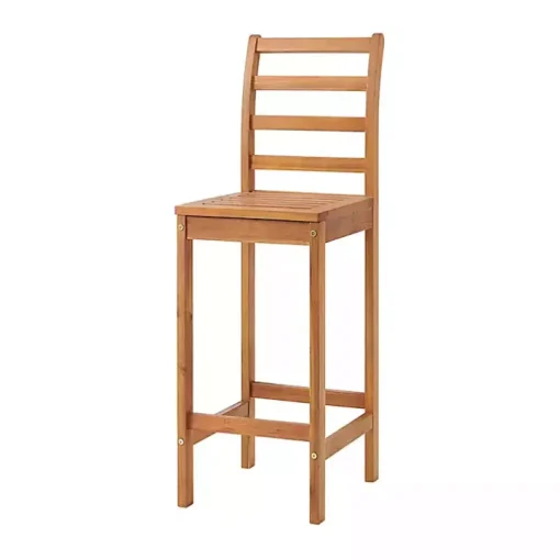 Honey Acacia Wood Bar Height 3-pc. Bistro Set