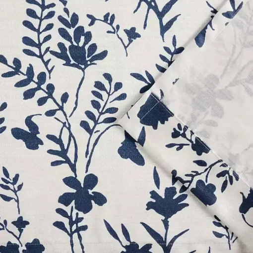 Indigo Floral 2-pc. Curtain Panel Set, 96 in.
