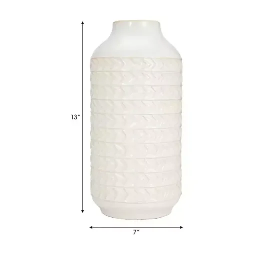 Ivory Aztec Vase, 13in