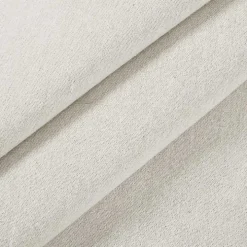 Ivory Burlap Knotted Curtain Panel Set, 108 in.