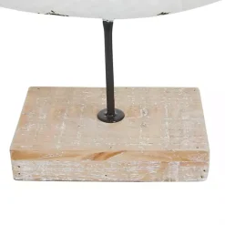 Ivory Distressed Coastal Fish School Statue