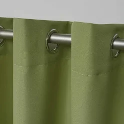 Kiwi Green Cabana Curtain Panel Set, 84 in.