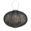 LED Oval Taupe Outdoor Hanging Lantern