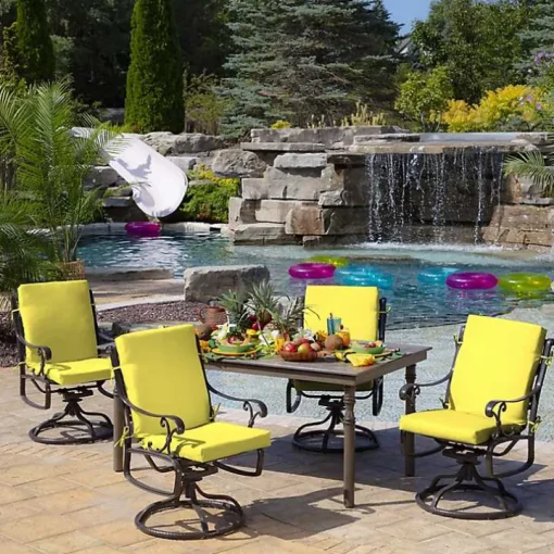 Lemon Leala Luxe Outdoor Dining Chair Cushion