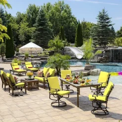 Lemon Leala Luxe Outdoor Dining Chair Cushion