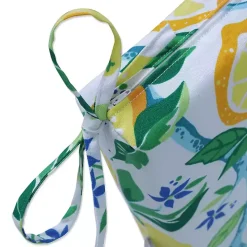 Lemon Vines Outdoor Bench Cushion