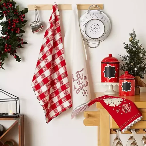 Let it Snow Kitchen Towels, Set of 3