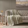 Light Brown Faux Fur Oversized Throw Blanket