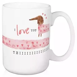 Love You This Much Dachshund Mugs, Set of 2