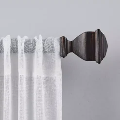 Matte Bronze Nathan Curtain Rod, 72 in.
