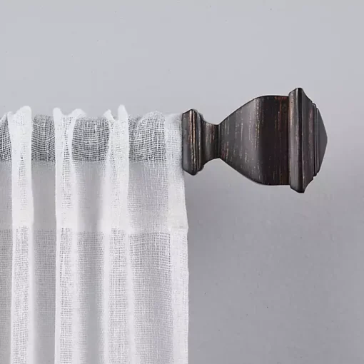 Matte Bronze Nathan Curtain Rod, 72 in.