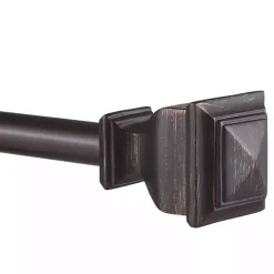 Matte Bronze Nathan Curtain Rod, 72 in.