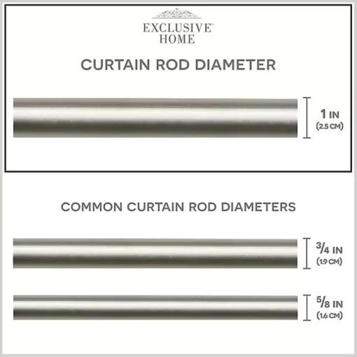 Matte Silver Modern Twist Curtain Rod, 120 in.