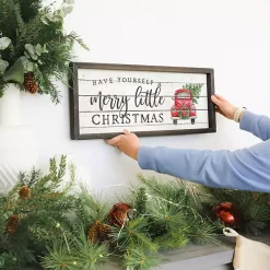 Merry Little Christmas Truck Wall Plaque