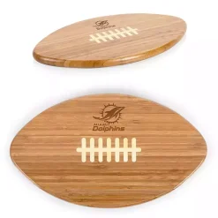 Miami Dolphins Bamboo Football Cutting Board
