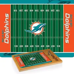 Miami Dolphins Cutting Board & Knife Set