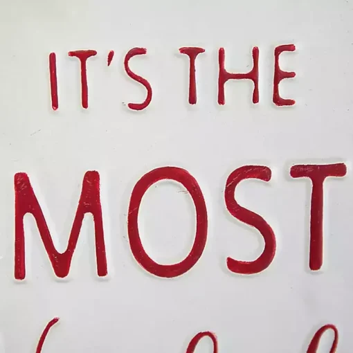 Most Wonderful Time of Year Hangtag Wall Plaque