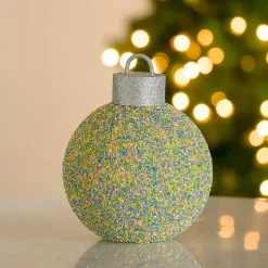 Multicolor Confetti Glitter Ornament, 10 in.