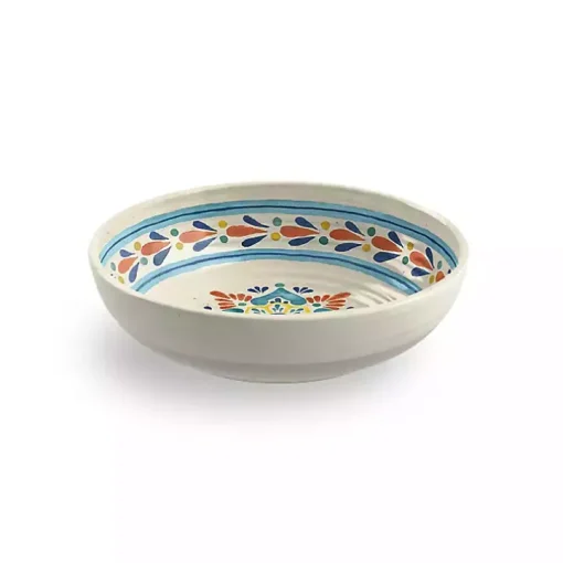 Multicolor Rio Melamine Low Bowls, Set of 6