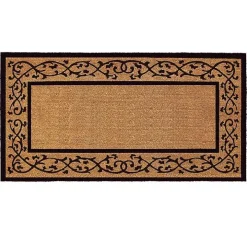 Natural and Black Abby Doormat, 72x36 in.