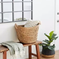 Natural Braided Seagrass Basket