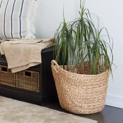 Natural Braided Seagrass Basket