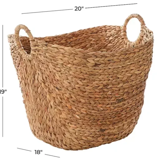 Natural Braided Seagrass Basket