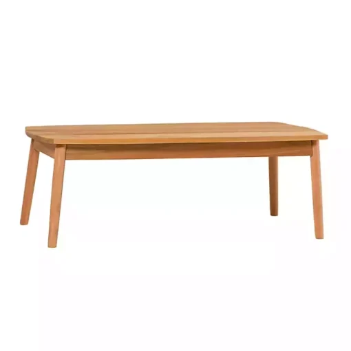 Natural Eucalyptus Wood Outdoor Coffee Table