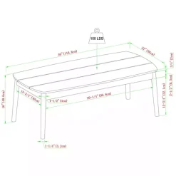 Natural Eucalyptus Wood Outdoor Coffee Table