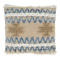 Natural Multi Texture Chindi Jute Pillow