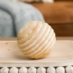 Natural Pine Wood Orb