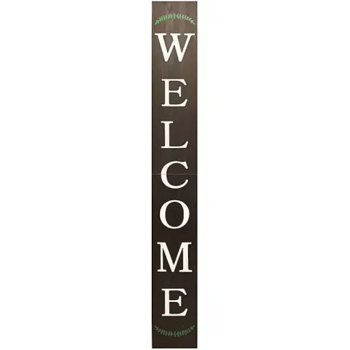 Natural Welcome Laurel Porch Board