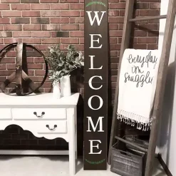 Natural Welcome Laurel Porch Board