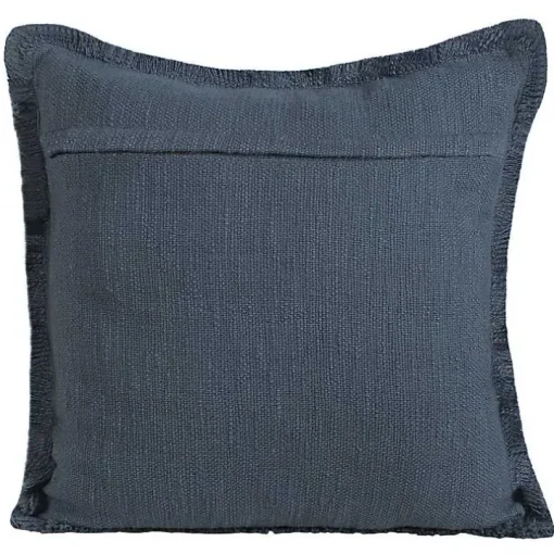 Navy Blue Handwoven Appen Throw Pillow