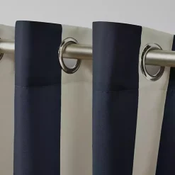Navy Canopy Outdoor Curtain Panel Set, 96 in.