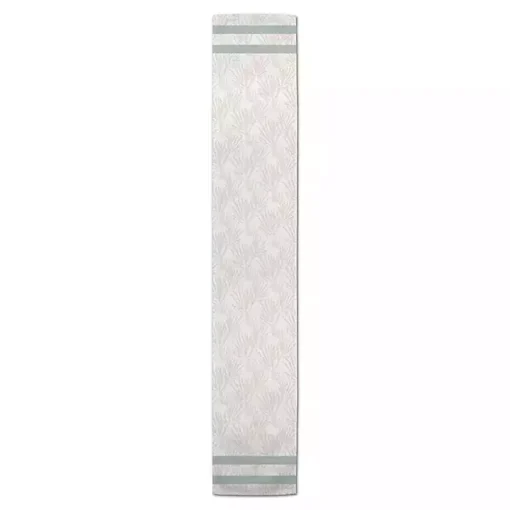 Neutral Coral Stripe Table Runner, 90 in.