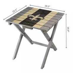 New Orleans Saints Folding Outdoor Table