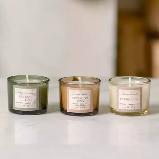 Norfolk Mini Votive Jar Candles, Set of 3